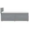 vidaXL Boxspringbett mit Matratze Hellgrau 90x200 cm Stoff Produktbild-Vorschau 5