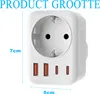 Reiseadapter Großbritannien Deutschland Stecker mit 1 AC & Produktbild-Vorschau 5