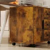 Tavolino in legno stile loft color caffè, allungabile, con Anteprima dell’immagine prodotto 2
