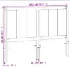 The Living Store Kopfteil Wachsbraun 135 cm Massivholz Produktbild-Vorschau 9