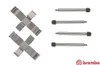 6x BREMBO A 02 269 Zubehörsatz Scheibenbremsbelag Hinten Produktbild-Vorschau 1