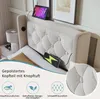Flieks Polsterbett 90x200cm mit USB & Typ-C, Einzelbett Produktbild-Vorschau 7