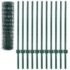 vidaXL Metallzaun Stahl Grün : Größe - 20x1m/76x63mm Produktbild-Vorschau 3