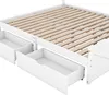MODFU 160x200 cm einfaches Plattformbett aus Holz, schlicht Produktbild-Vorschau 5