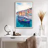Gerahmtes Poster - Rahmen in heller Eiche - Porto Boote die Produktbild-Vorschau 6