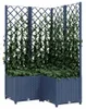VIDAXL -Planzer mit SLAT 80x80x136 cm Polypropen dunkelgrau Anteprima dell’immagine prodotto 7