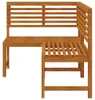 vidaXL Garten-Eckbank 140 cm Massivholz Akazie Anteprima dell’immagine prodotto 4