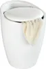 WENKO Bad Hocker CANDY Wäsche Korb 20 L Sack Sammler Sitz Produktbild-Vorschau 2