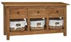 vidaXL Buffet en acajou massif 100x30x50 cm Voir les images du produit 7