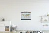 MuchoWow® Textilposter Weltkarte - Farben - Zitat - Kinder Produktbild-Vorschau 2