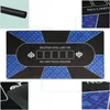 Relaxdays Pokermatte, 120x60 cm, Texas Hold'em, rutschfest, Produktbild-Vorschau 3