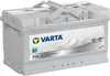 A VARTA Silver Dynamic F19 car battery is shown from a slightly elevated front-side angle against a white background. Produktbild-Vorschau
