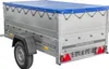 A trailer with a blue tarp cover. Produktbild-Vorschau