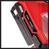 A close-up view of a red and black garden tool, likely a shredder, with the text 'POWER X-CHANGE' visible. Podgląd zdjęcia produktu