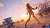 Zombies on a beach at sunset with a Ferris wheel in the background. Produktbild-Vorschau