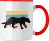 Trendation - Gepard Tasse Geschenk Retro (Rot) Produktbild-Vorschau 1