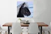 MuchoWow® Poster Pferd - Schnee - Island 75x75 cm - Wand Produktbild-Vorschau 2