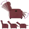 Fauteuil inclinable Rouge bordeaux Similicuir Voir les images du produit 4