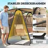 Outsunny Hollywoodschaukel, 3-Sitzer Gartenschaukel mit Produktbild-Vorschau 5