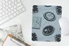 MuchoWow® Mauspad Mousepad Uhr - Muster - Vintage 19x23 cm Produktbild-Vorschau 5