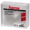 A stack of clear CD jewel cases with Hama branding and product information. Produktbild-Vorschau