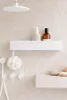 Półka pod prysznic 60 cm, biała, metalowa, naścienna, Podgląd zdjęcia produktu 4