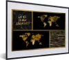 MuchoWow® Gerahmtes Poster Weltkarte - Collage - Produktbild-Vorschau 1