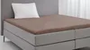 Eleganzzz Topper-Spannbetttuch Perkal – Taupe  – 90x200  – Produktbild-Vorschau 3