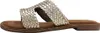 Lazamani Flor Damen Leder-Pantoletten Gold Größe 39 Produktbild-Vorschau 2