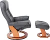 MCA Fauteuil relax Hamilton, Fauteuil TV pouf, Cuir Voir les images du produit 11