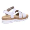 Remonte D0Q55 90 Sandalo donna con zeppa argento - bianco, Anteprima dell’immagine prodotto 12