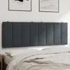 Kopfteil-Kissen "Hanko" Dunkelgrau 140 cm Samt Produktbild-Vorschau 2
