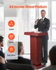Drewniana mównica SucceBuy (105 cm), mównica z dużą Podgląd zdjęcia produktu 2
