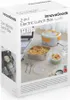The image shows the packaging of a 2-in-1 electric lunch box, with a depiction of the product and its contents on the front. Produktbild-Vorschau