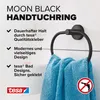 tesa MOON BLACK Handtuchring, matt schwarz, wandmontierbar, Produktbild-Vorschau 2