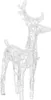 A white, illuminated reindeer decoration. Náhľad obrázku produktu