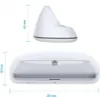 A white charging dock for a PlayStation Portal is shown from two angles, with dimensions indicated. Anteprima dell’immagine prodotto