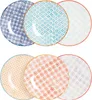 Nicola Spring handbedruckte Beilagenteller – 18 cm – 6 Produktbild-Vorschau 1