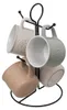 4 kubki ceramiczne na metalowym stojaku LEO, 140 ml Podgląd zdjęcia produktu 4