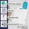 Bademantel Kimonokragen, Baumwolle, L, weiß Produktbild-Vorschau 2