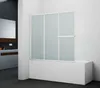 Vanová skládací zástěna MARWELL White Vital chrom, 3-dílná, Náhled obrázku produktu 1