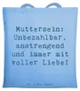Mr. & Mrs. Panda Tote Bag Spruch Mutter Liebe - Sky Blue - Produktbild-Vorschau 1