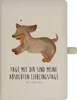 Mr. & Mrs. Panda notizbuch Hund Dackel - Transparent - Produktbild-Vorschau 1
