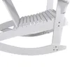 vidaXL Sedia a dondolo da giardino in legno bianco Anteprima dell’immagine prodotto 12