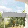 vidaXL Ausziehbare Seitenmarkise 60×300 cm Grau Produktbild-Vorschau 2
