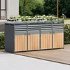 Flieks Mülltonnenbox 2er mit Pflanzdach, Produktbild-Vorschau 1