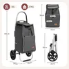 Sekey Klappbar Einkaufstrolley 2 Räder Aluminium, mit 50L Produktbild-Vorschau 8