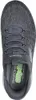 A top-down view of a gray Skechers slip-on shoe. Náhled obrázku produktu