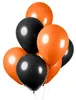 10 Luftballons schwarz orange Halloween Produktbild-Vorschau 1