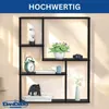 DanDiBo Nástěnná police Černý kov 90x75x20 cm 96635 Police Náhled obrázku produktu 7